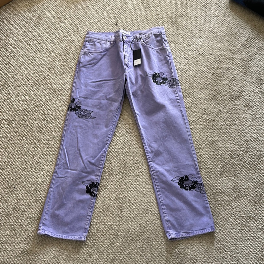 Lavender pasdemer Italia pants size 34